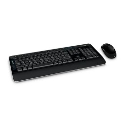 Microsoft Wireless Desktop 3050 tastiera Mouse incluso RF Wireless QWERTZ Tedesco Nero