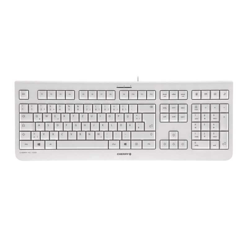 CHERRY KC 1000 tastiera USB QWERTY Nordic Grigio