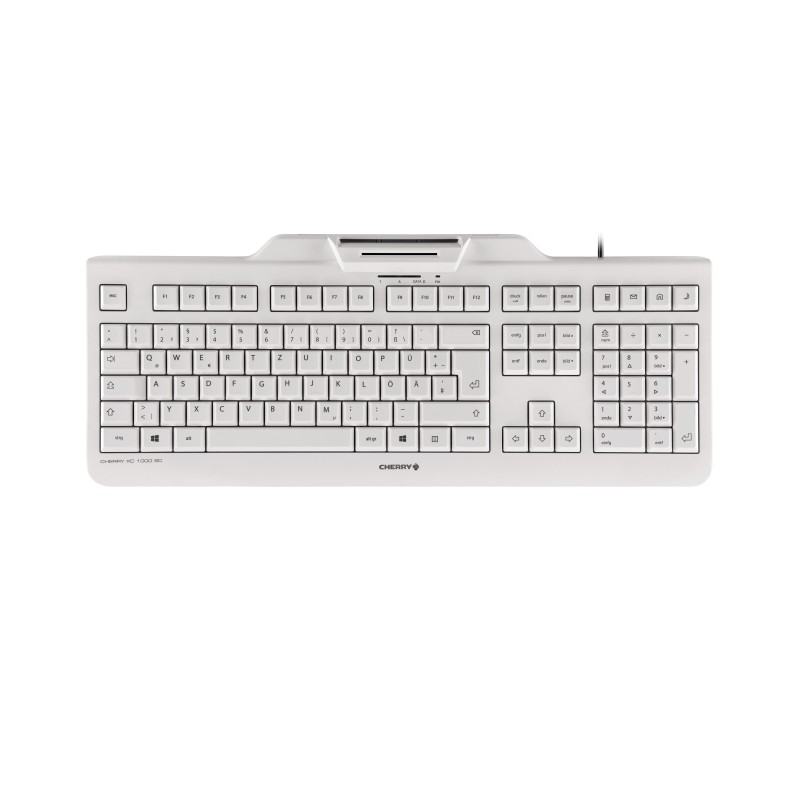 Cherry KC 1000 SC - Tastatur - Deutsch - Pale