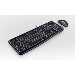 Logitech Desktop MK120 tastiera Mouse incluso USB AZERTY Francese Nero