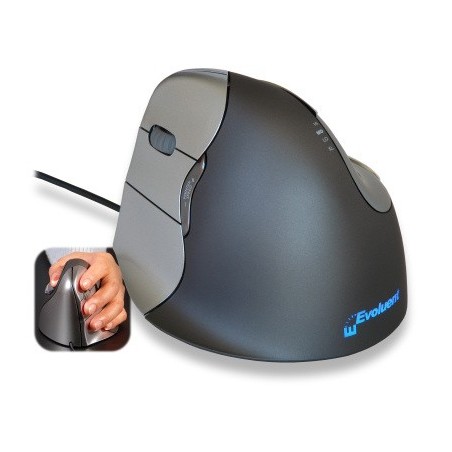 Evoluent VM4L mouse Ufficio Mancino USB tipo A Ottico