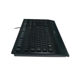 Logitech K280E Pro f  Business tastiera USB QWERTZ Svizzere Nero