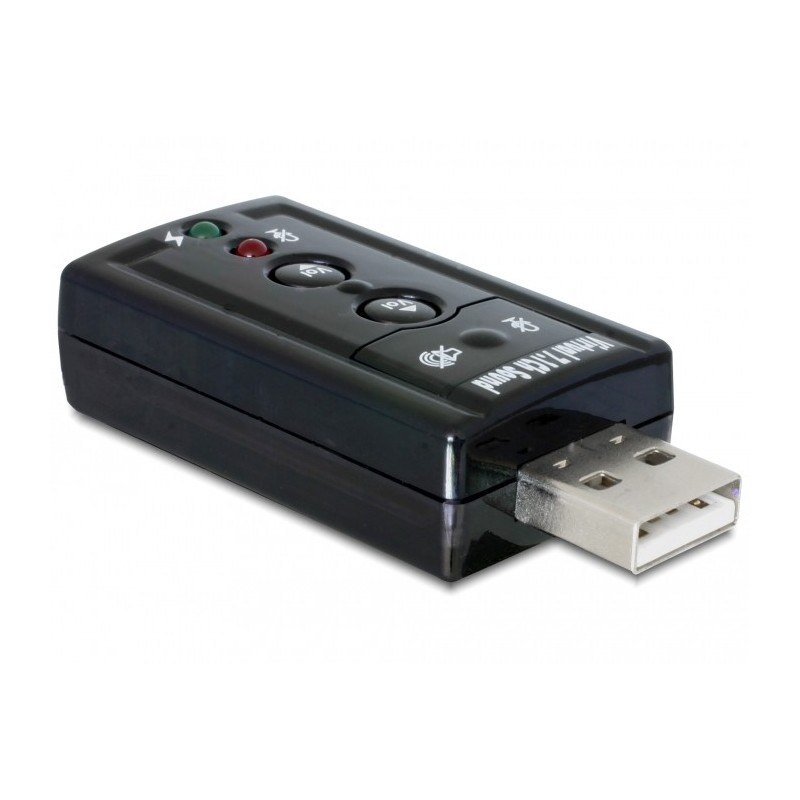 Delock Soundkarte - 24-Bit - 96 kHz - 7.1 - USB 2.0