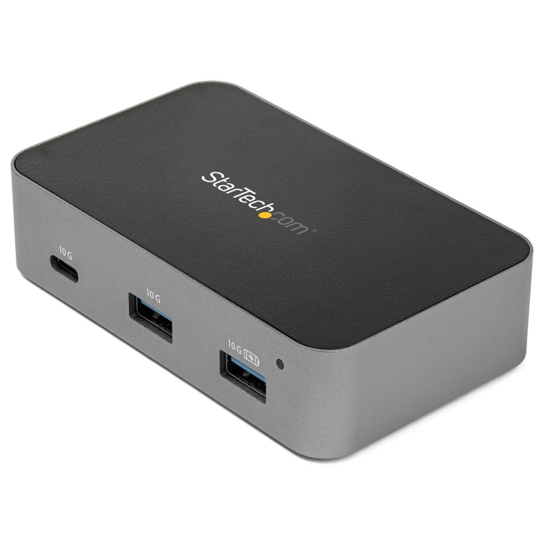 StarTech.com HB31C2A1CGS 3-Port-USB-C-Hub (LAN-Hub, 10 Gbit/s, 2x USB-A und 1x USB-C, 1m Hostkabel, powered, mit Netzteil)