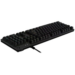 Logitech G G513 CARBON LIGHTSYNC RGB Mechanical Gaming Keyboard, GX Brown tastiera USB QWERTY Inglese Carbonio