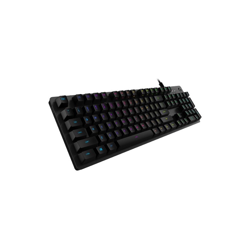 Logitech G G512 CARBON LIGHTSYNC RGB Mechanical Gaming Keyboard with GX Brown switches tastiera USB QWERTZ Svizzere Carbonio