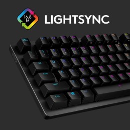 Logitech G G512 CARBON LIGHTSYNC RGB Mechanical Gaming Keyboard with GX Brown switches tastiera USB QWERTZ Svizzere Carbonio