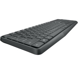 Logitech MK235 tastiera Mouse incluso RF Wireless Ceco Grigio