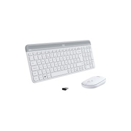 Logitech MK470 tastiera Mouse incluso RF Wireless Svizzere Bianco