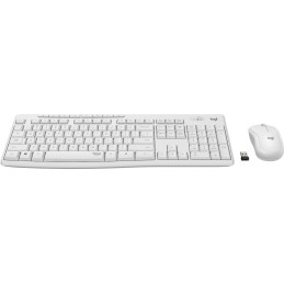 Logitech MK295 Silent Wireless Combo tastiera Mouse incluso RF Wireless Ungherese Bianco