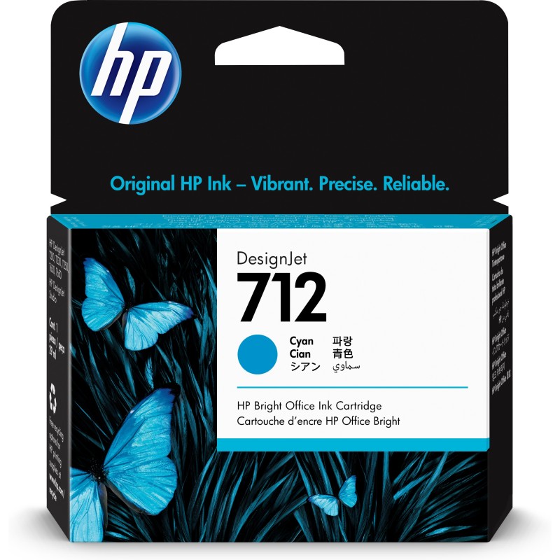 HP 712 - 29 ml - Cyan - Original - DesignJet