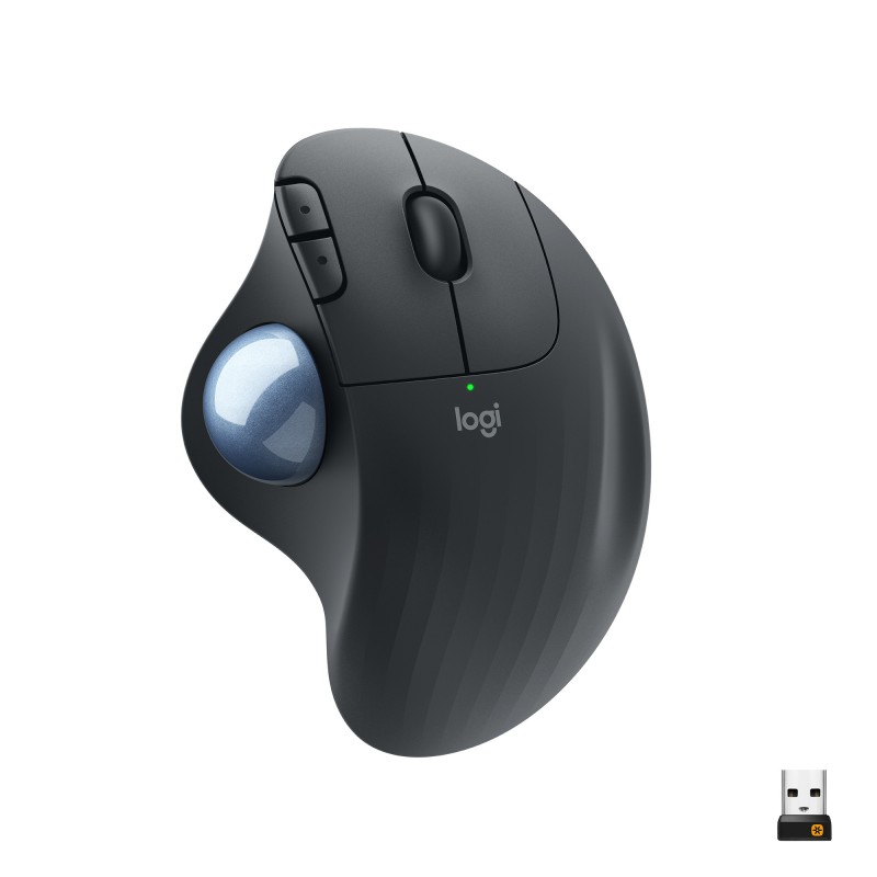 Logitech ERGO M575 - Trackball - optisch - 5 Tasten - kabellos - 2.4 GHz, Bluetooth 5.0 LE - kabelloser Empfanger (USB)