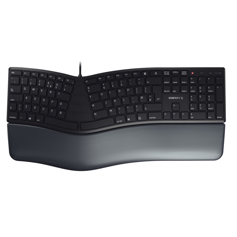 CHERRY KC 4500 ERGO tastiera USB QWERTY Inglese UK Nero