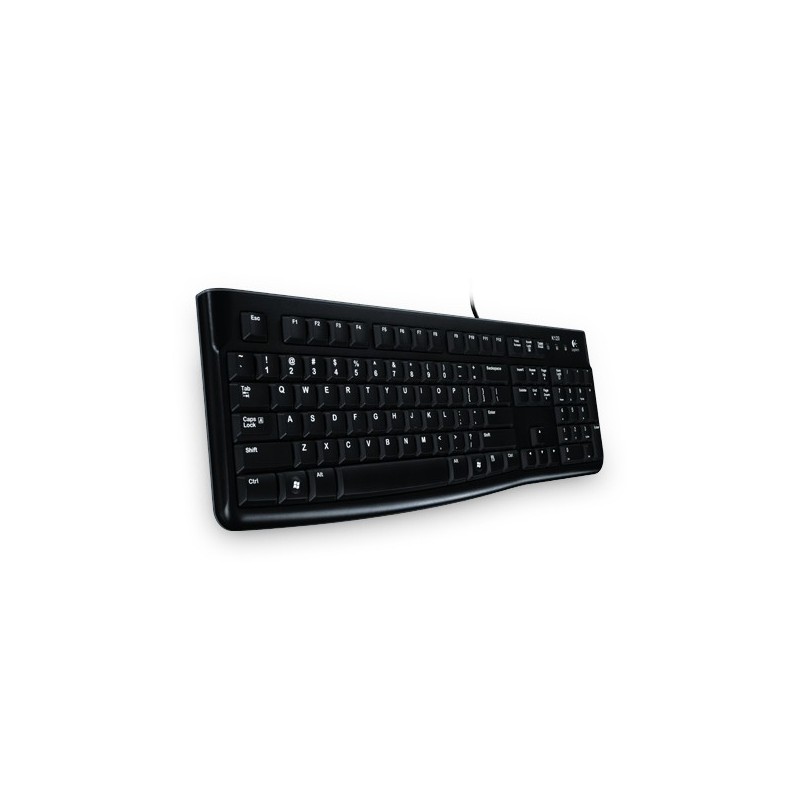 Logitech K120 Corded Keyboard tastiera USB QWERTZ Slovacco Nero