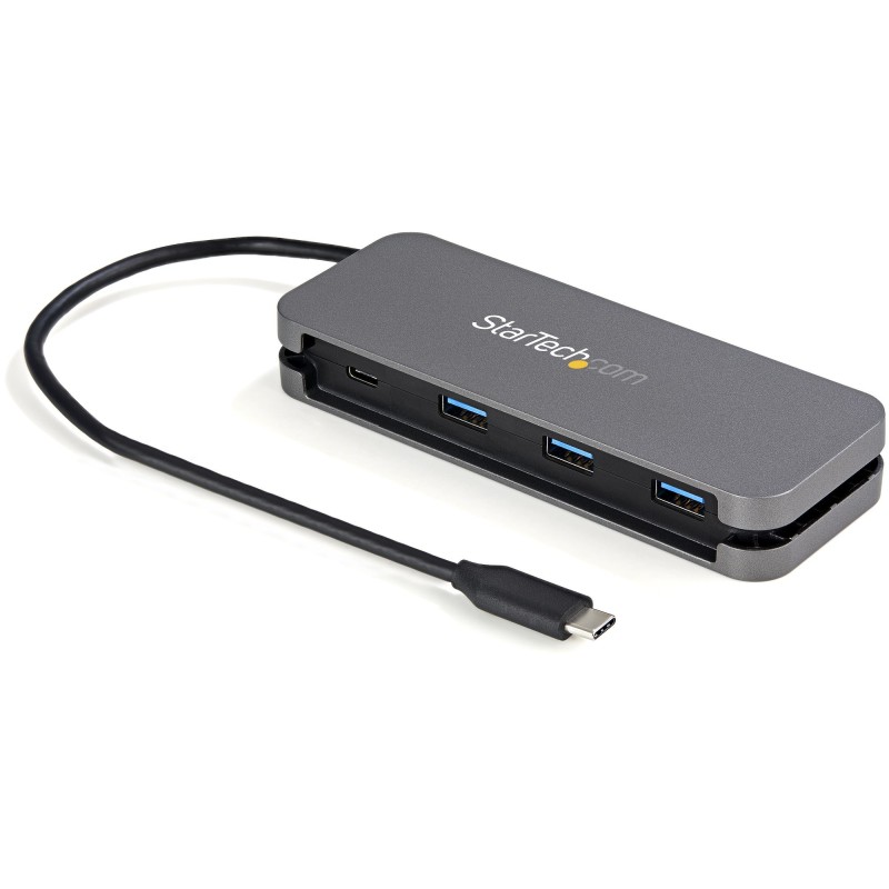 StarTech.com HB30CM3A1CB hub di interfaccia USB 3.2 Gen 1 (3.1 Gen 1) Type-C 5000 Mbit s Nero, Grigio