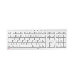 CHERRY Stream Desktop Recharge tastiera Mouse incluso RF Wireless QWERTY Inglese UK Grigio