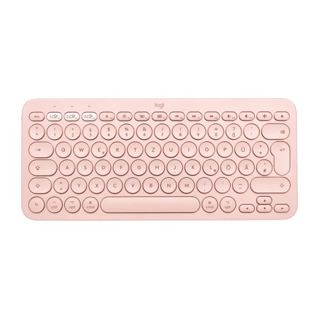 Logitech K380 for Mac Multi-Device Bluetooth Keyboard tastiera QWERTZ Tedesco Rosa
