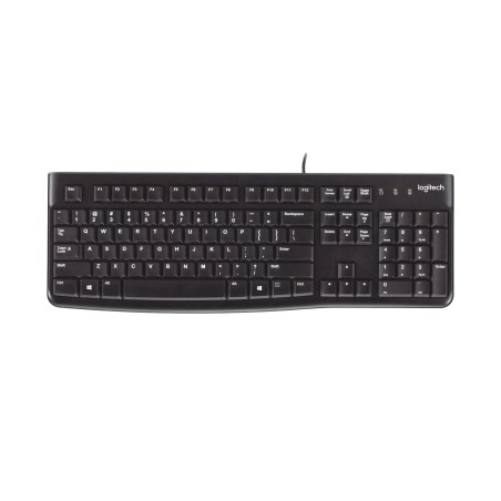 Logitech K120 Corded Keyboard tastiera USB AZERTY Francese Nero