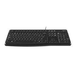 Logitech K120 Corded Keyboard tastiera USB AZERTY Francese Nero