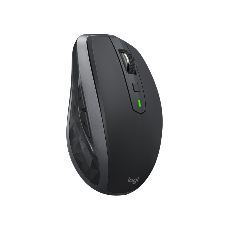 Logitech MX Anywhere 2S - Maus - Laser - 7 Tasten - kabellos - Bluetooth, 2.4 GHz - kabelloser Empfanger (USB)