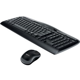 Logitech Wireless Combo MK330 tastiera Mouse incluso USB QWERTY Inglese UK Nero