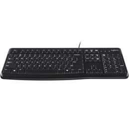 Logitech K120 Corded Keyboard tastiera USB QWERTY Inglese UK Nero