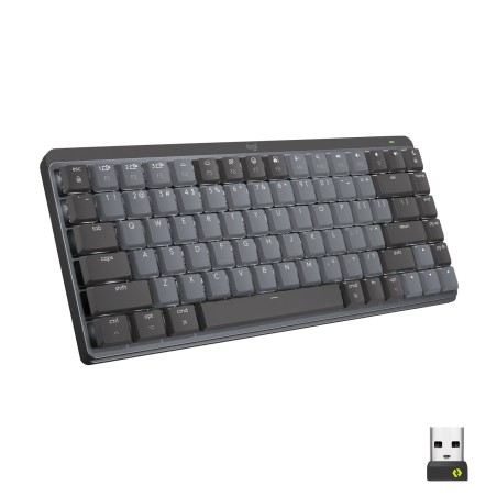 Logitech MX Mini Mechanical tastiera RF senza fili + Bluetooth QWERTZ Svizzere Grafite, Grigio