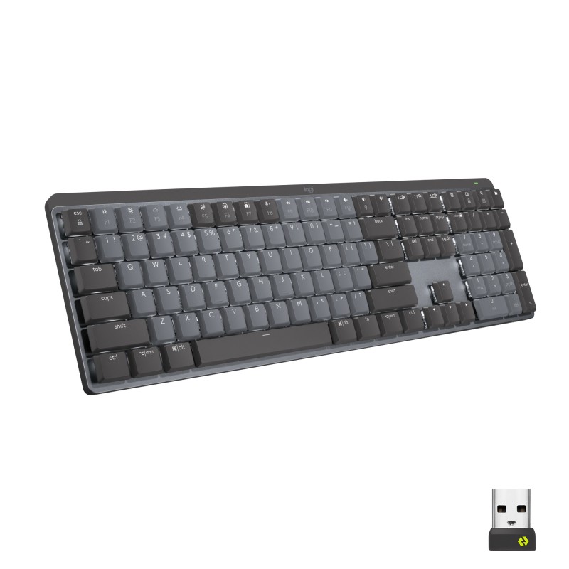 Logitech MX Mechanical tastiera RF senza fili + Bluetooth QWERTZ Svizzere Grafite, Grigio