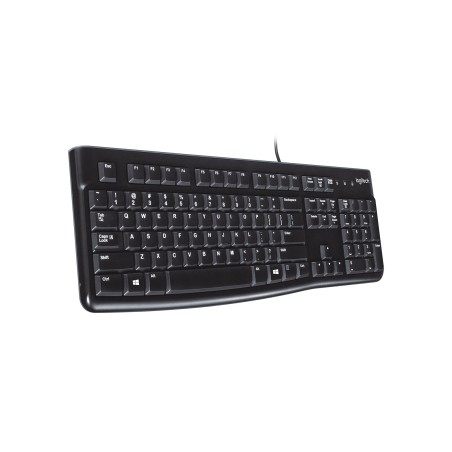 Logitech K120 Corded Keyboard tastiera USB QWERTY Spagnolo Nero