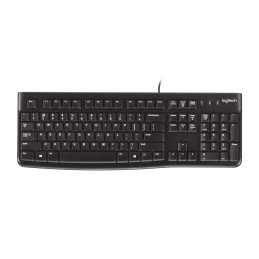 Logitech K120 Corded Keyboard tastiera USB QWERTY Spagnolo Nero