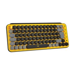 Logitech POP Keys Wireless Mechanical Keyboard With Emoji Keys tastiera RF senza fili + Bluetooth QWERTY Nordic Nero, Grigio,