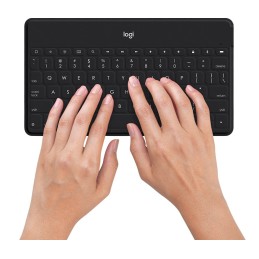 Logitech Keys-To-Go Nero Bluetooth QWERTY Danese, Finlandese, Nordic, Svedese