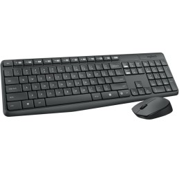 Logitech MK235 Wireless Keyboard and Mouse Combo tastiera Mouse incluso RF Wireless Greco Grigio