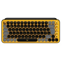 Logitech POP Keys Wireless Mechanical Keyboard With Emoji Keys tastiera RF senza fili + Bluetooth AZERTY Francese Nero, Grigio,