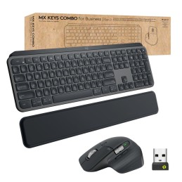 Logitech MX Keys combo for Business Gen 2 tastiera Mouse incluso RF senza fili + Bluetooth QWERTY Danese, Finlandese, Nordic,