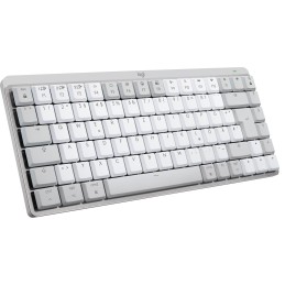 Logitech MX Mini Mechanical for Mac tastiera Bluetooth QWERTZ Tedesco Grigio, Bianco