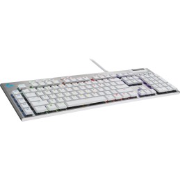 Logitech G G815 - Tactile - White tastiera USB AZERTY Francese Alluminio, Bianco
