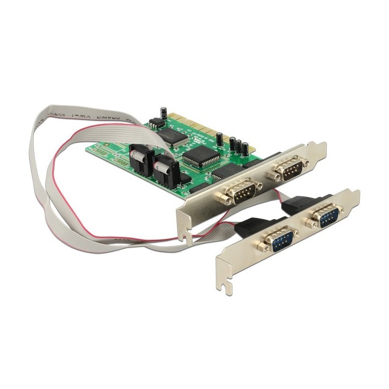 Delock PCI Card 4x Serial - Serieller Adapter