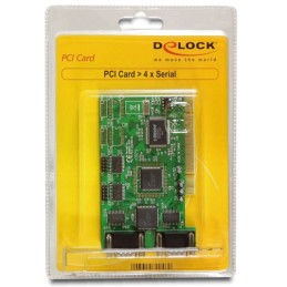 DeLOCK PCI Card 4x Serial scheda di interfaccia e adattatore