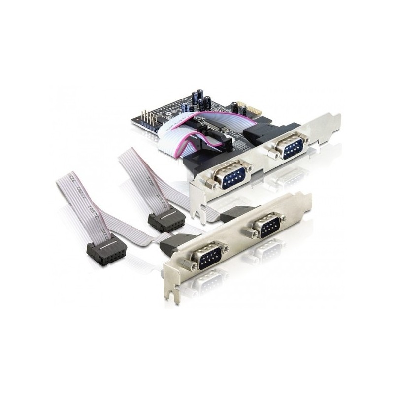 Delock 4 x serial PCI Express Card - Serieller Adapter