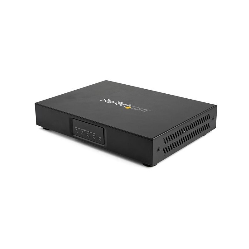 StarTech.com Videowand Controller (2x2, 4K 60Hz, HDMI 2.0, EDID, 1 In 4 Out Video Wall Verteiler, RS-232 Steuerung)