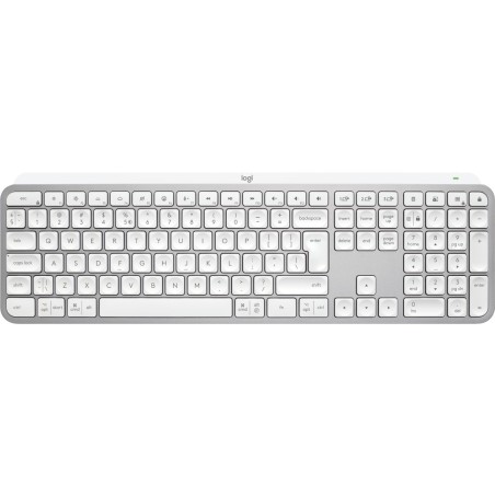 Logitech MX Keys S tastiera RF senza fili + Bluetooth QWERTY US International Alluminio, Bianco