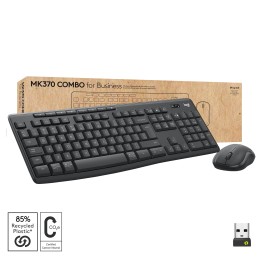 Logitech MK370 Combo for Business tastiera Mouse incluso RF senza fili + Bluetooth QWERTY US International Grafite