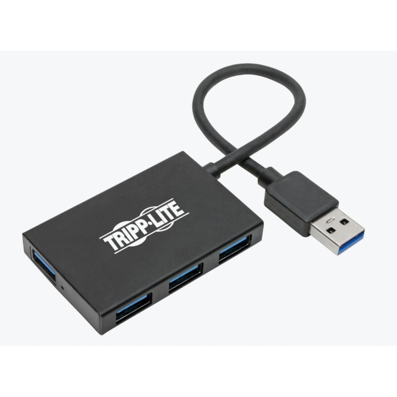 Tripp USB 3.0 Hub SuperSpeed Slim 4 USB-A Ports 5Gbps Compact Aluminum