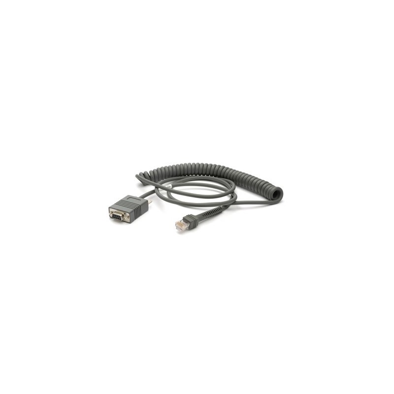 Zebra Kabel seriell - DB-9 (W) - 2.7 m - gewickelt