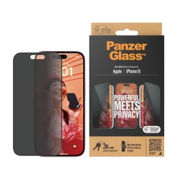 PanzerGlass Privacy Screen Protector iPhone 2023 6.1 Ultra-Wide Fit Pellicola proteggischermo trasparente Apple 1 pz
