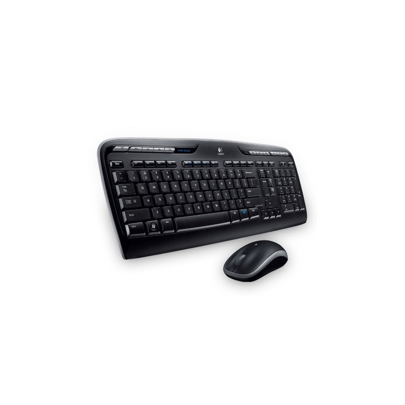 Logitech Wireless Desktop MK330 tastiera Mouse incluso RF Wireless QWERTZ Slovacco Nero