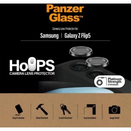 PanzerGlass Samsung Galaxy Hoops for new Z Flip4 2023 Black Protezione per obiettivo della fotocamera 1 pz
