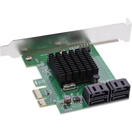 InLine Scheda di interfaccia , controller 4x SATA 6Gb s, PCIe 2.0 (PCI-Express)
