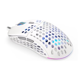 ENDORFY LIX Plus Onyx White mouse Giocare Mano destra USB tipo-C Ottico 19000 DPI